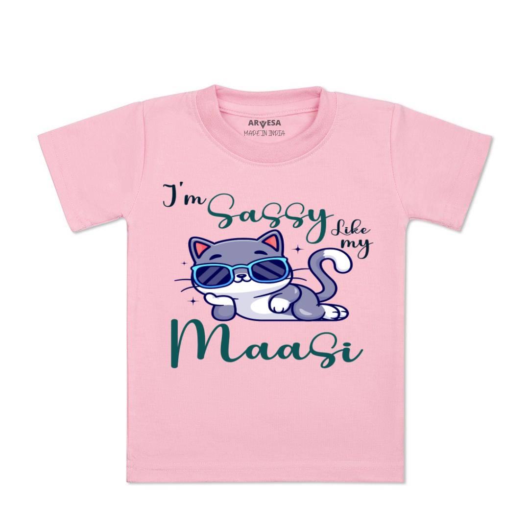Arvesa I Am Sassy Like My Bua Design-937 White 0-3 Months Jumpsuit for Baby Boy & Girl dress .