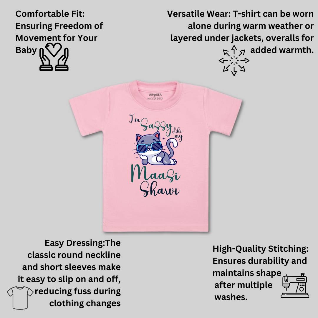 Arvesa I Am Sassy Like My Bua Baby Boy & Girl Dress