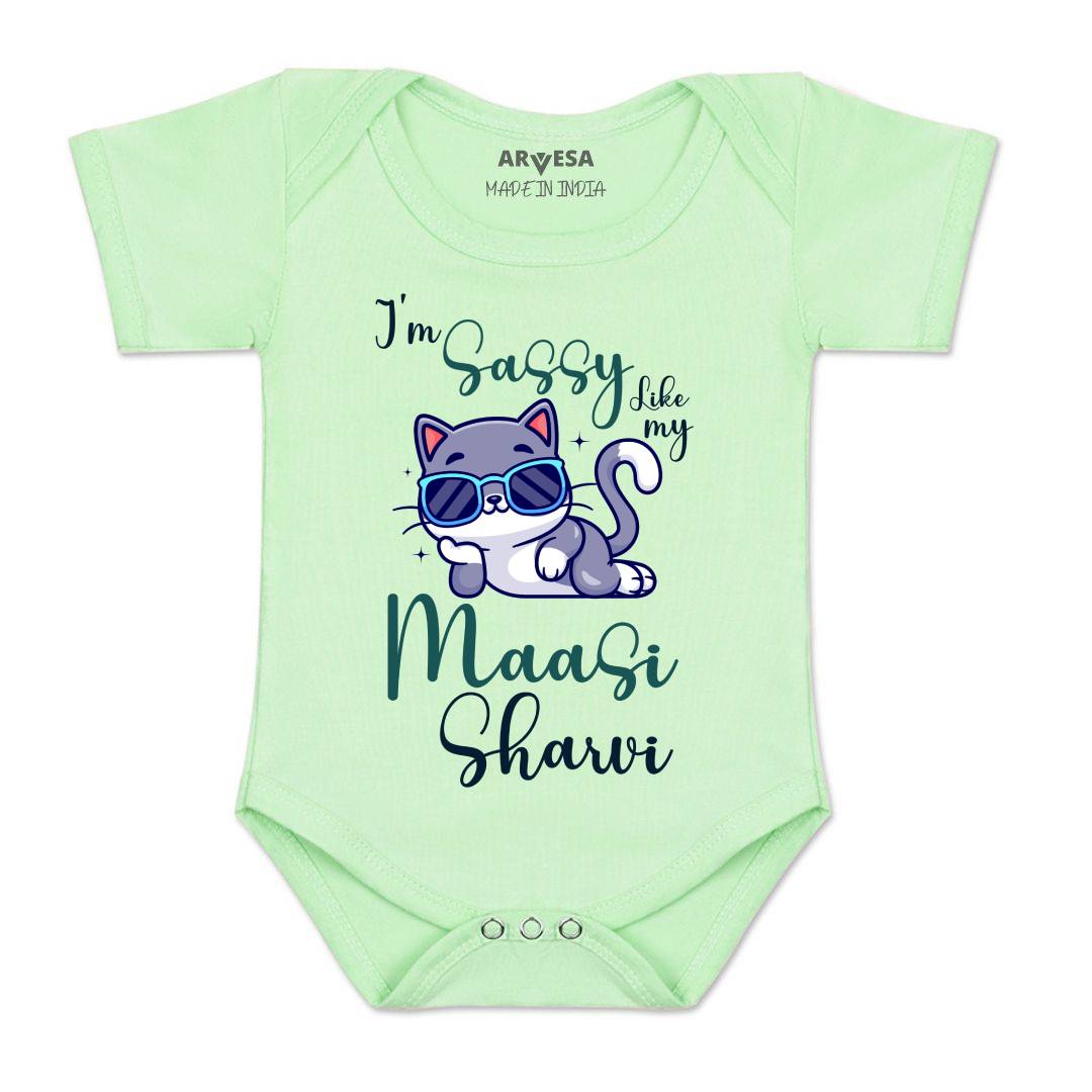 Arvesa I Am Sassy Like My Bua Baby Boy & Girl Dress