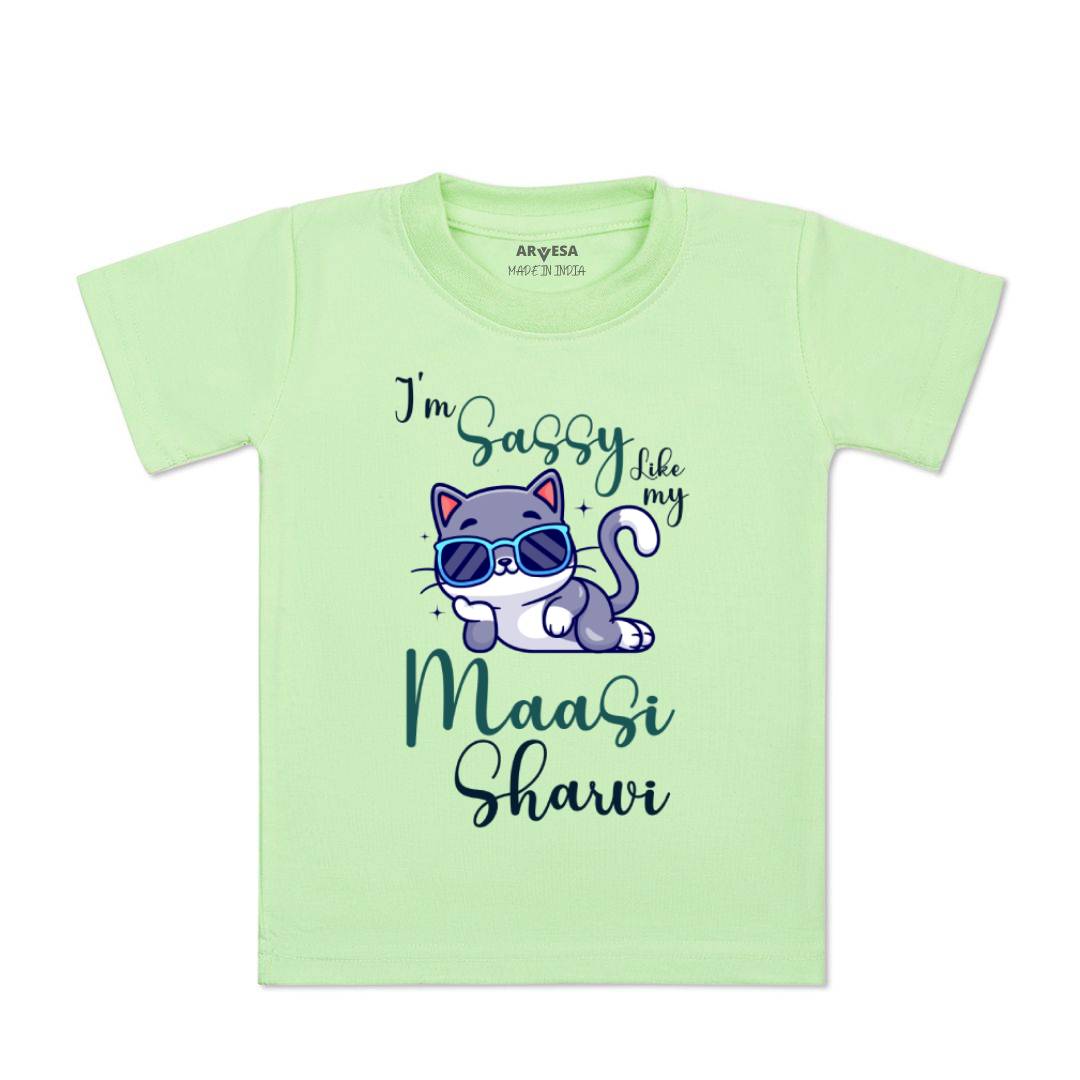 Arvesa I Am Sassy Like My Bua Baby Boy & Girl Dress