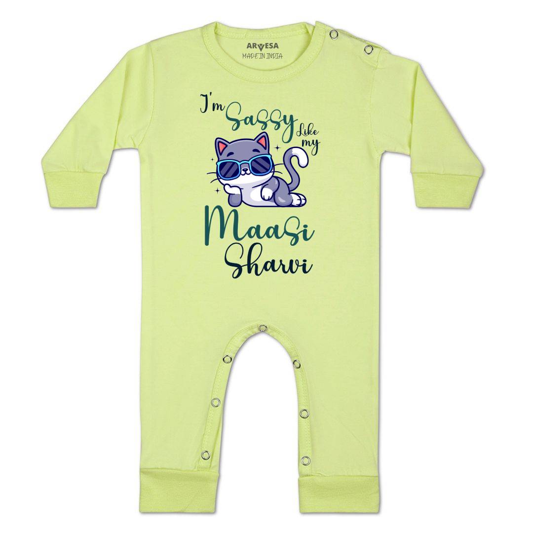 Arvesa I Am Sassy Like My Bua Baby Boy & Girl Dress