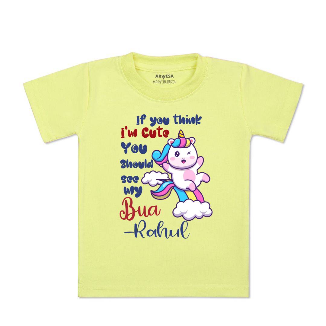 Arvesa I Am Cute You Should See My Bua Baby Boy & Girl Dress