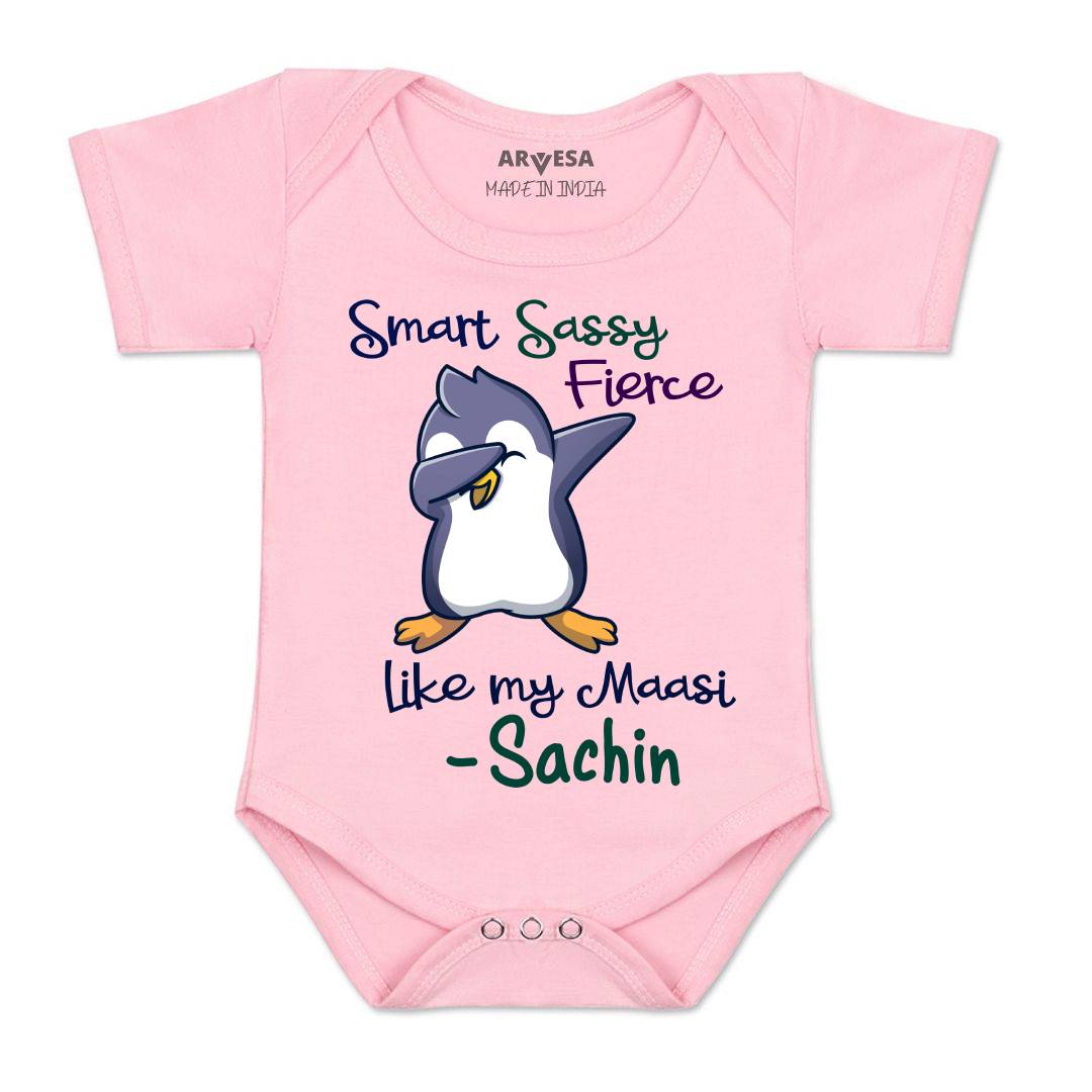 Arvesa Smart Sassy Like My Maasi Baby Boy & Girl Dress