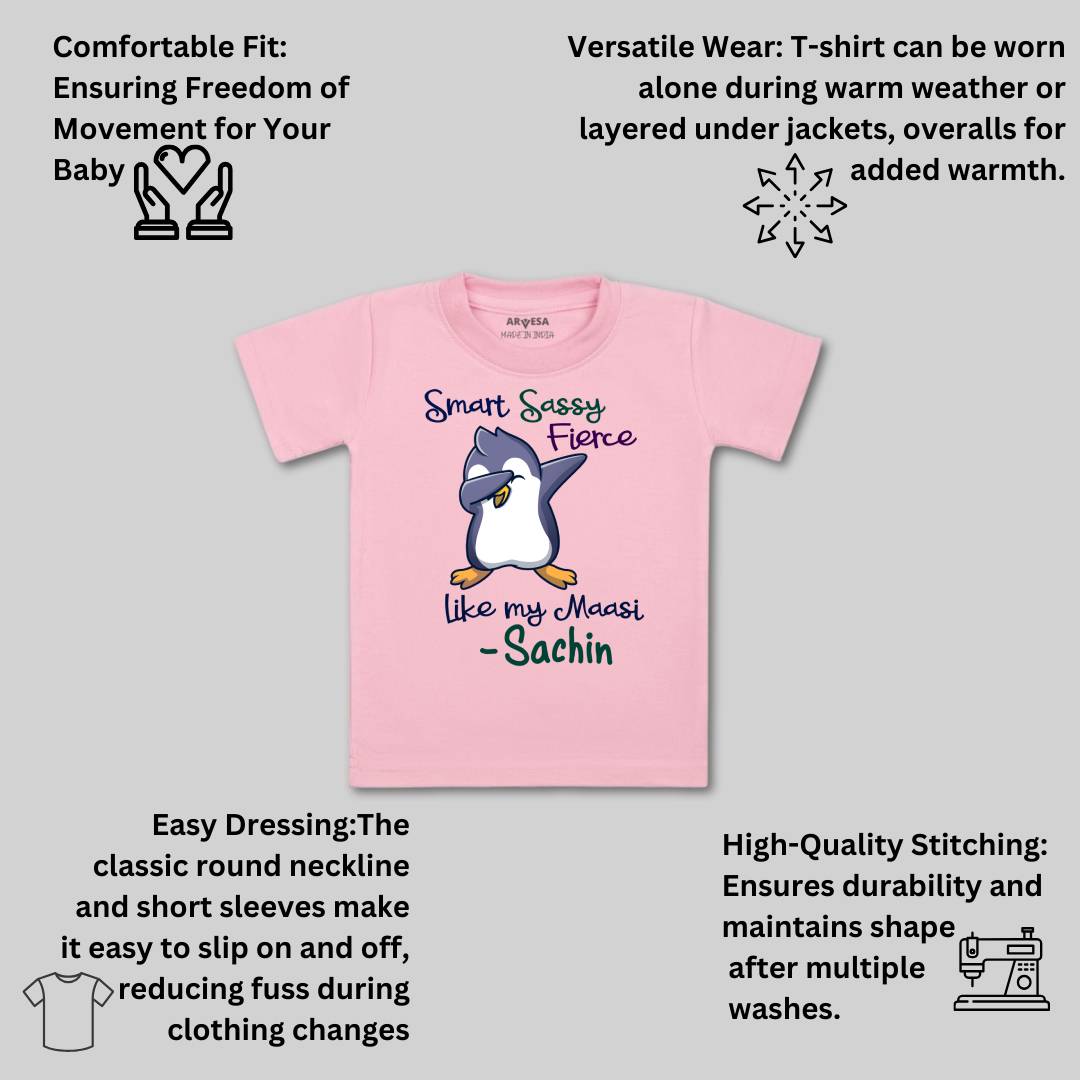 Arvesa Smart Sassy Like My Maasi Baby Boy & Girl Dress