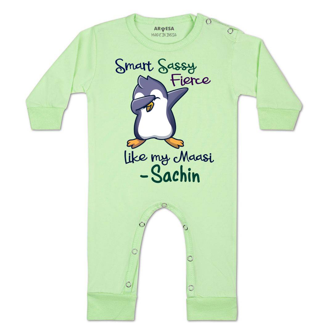 Arvesa Smart Sassy Like My Maasi Baby Boy & Girl Dress