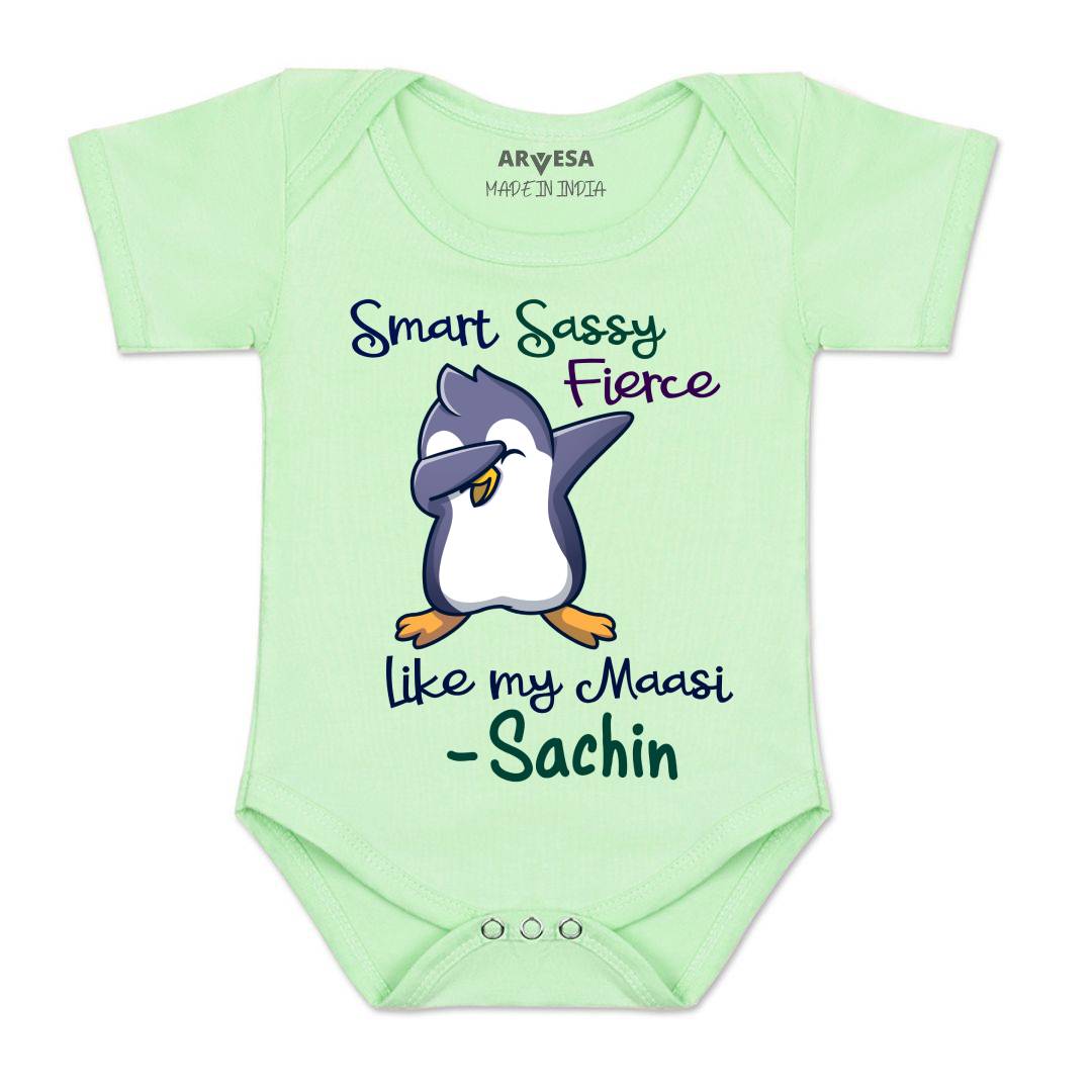 Arvesa Smart Sassy Like My Maasi Baby Boy & Girl Dress
