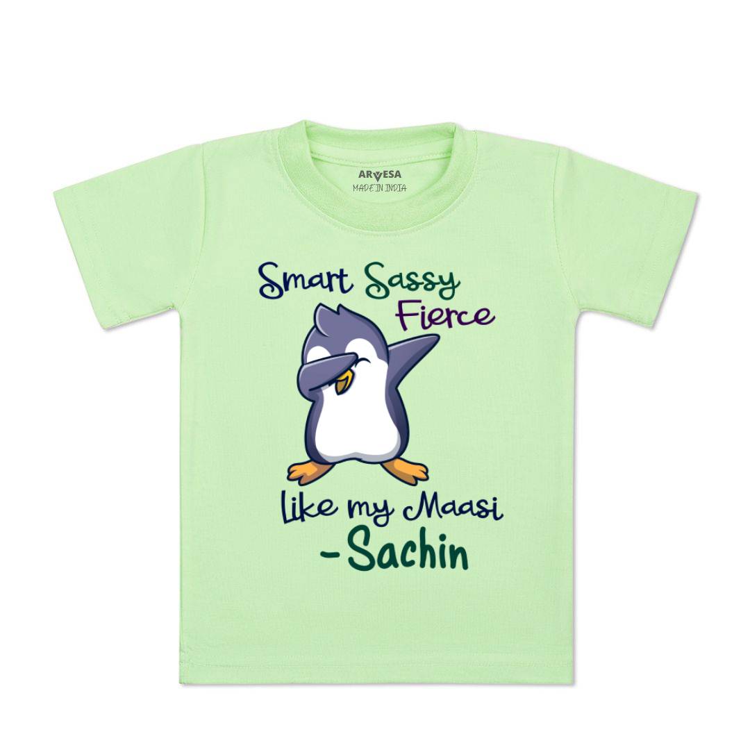 Arvesa Smart Sassy Like My Maasi Baby Boy & Girl Dress