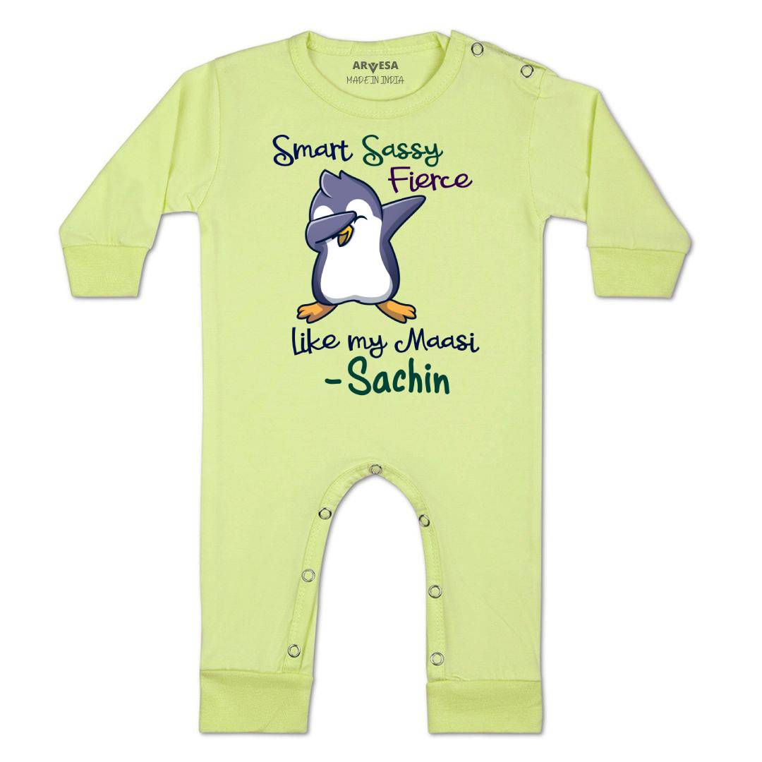 Arvesa Smart Sassy Like My Maasi Baby Boy & Girl Dress