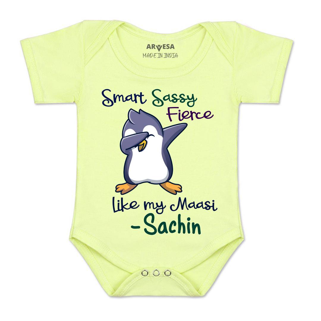 Arvesa Smart Sassy Like My Maasi Baby Boy & Girl Dress