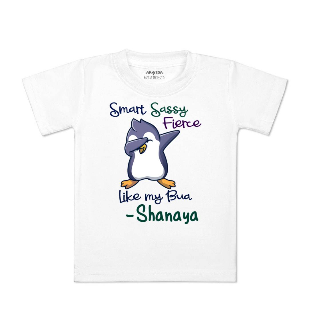 Arvesa Smart Sassy Like My Bua Baby Boy & Girl Dress