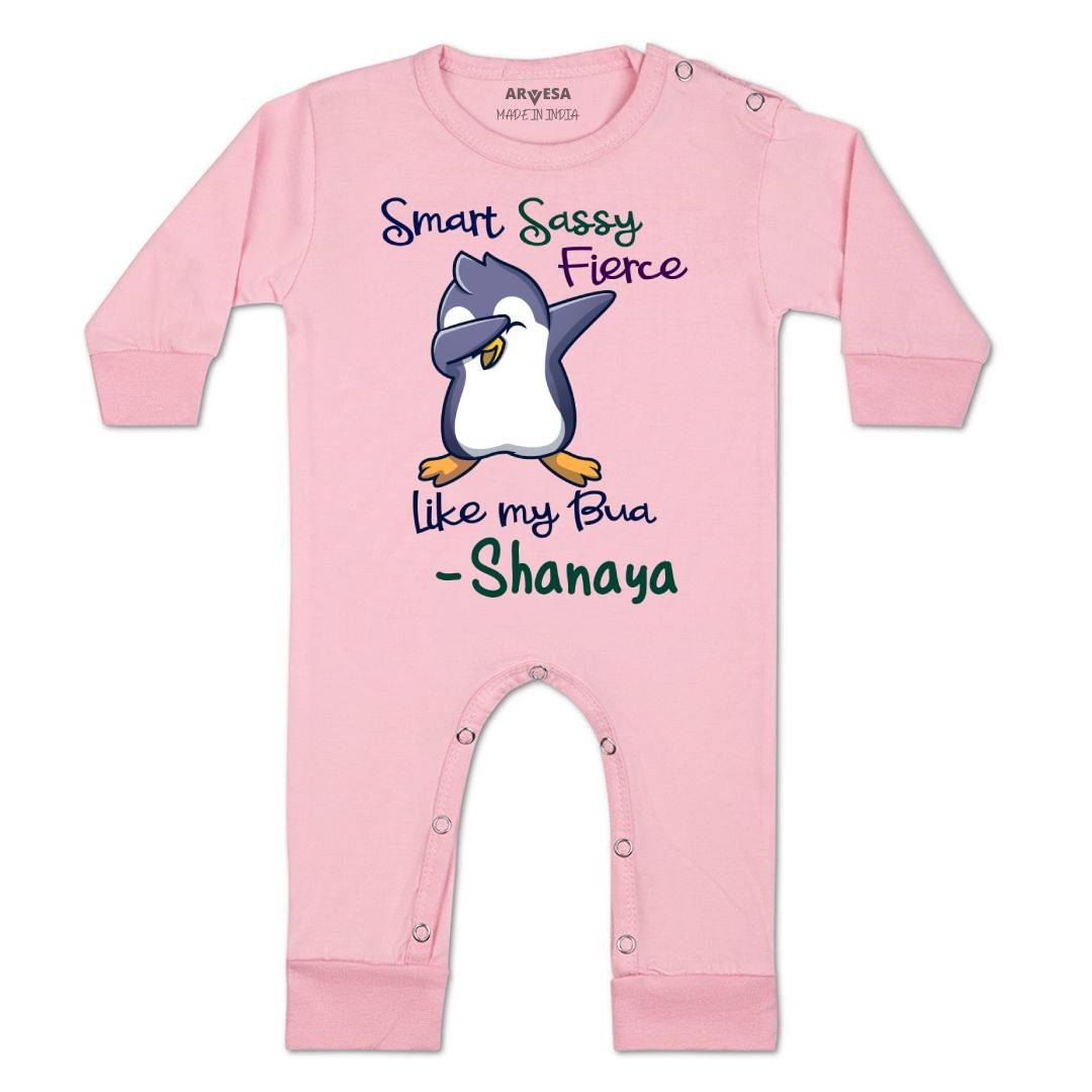 Arvesa Smart Sassy Like My Bua Baby Boy & Girl Dress