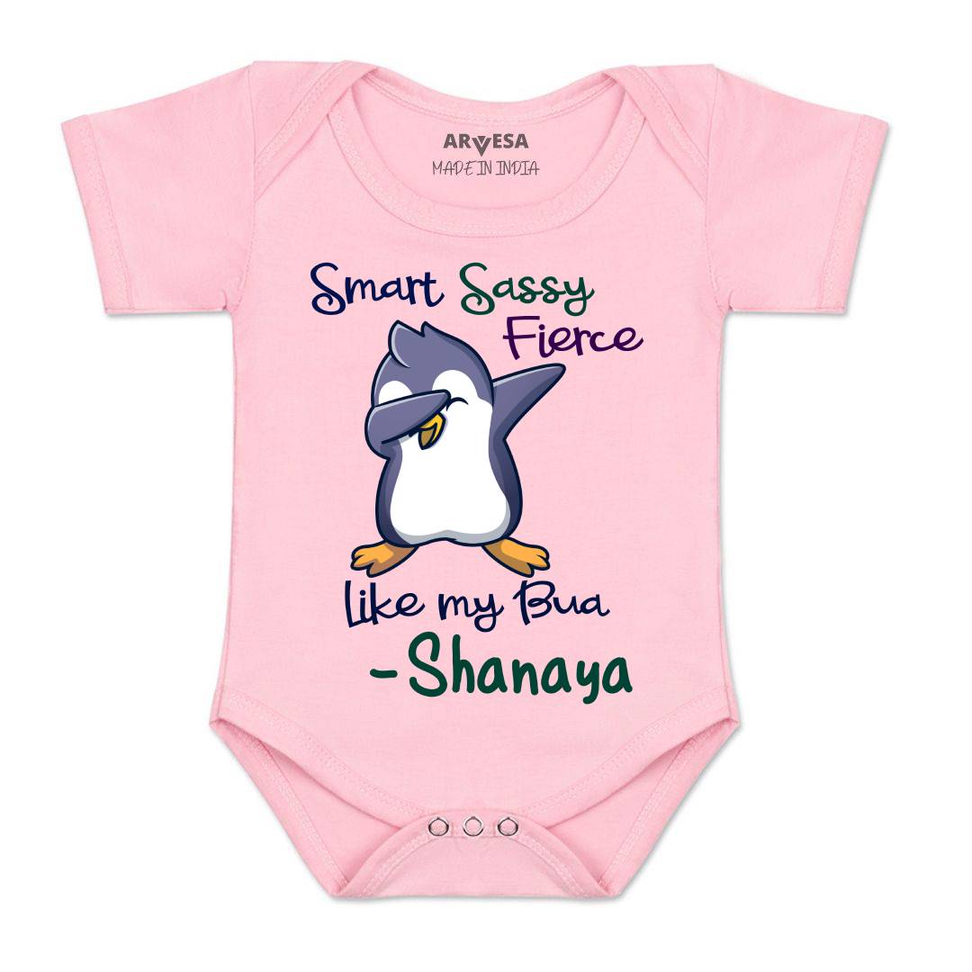Arvesa Smart Sassy Like My Bua Baby Boy & Girl Dress