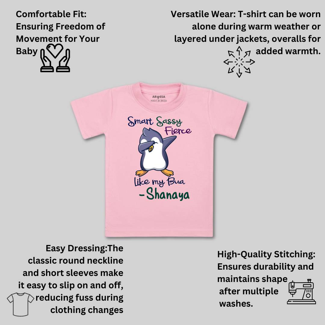Arvesa Smart Sassy Like My Bua Baby Boy & Girl Dress