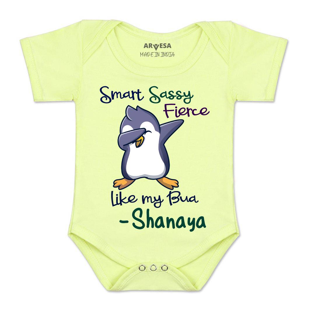 Arvesa Smart Sassy Like My Bua Baby Boy & Girl Dress