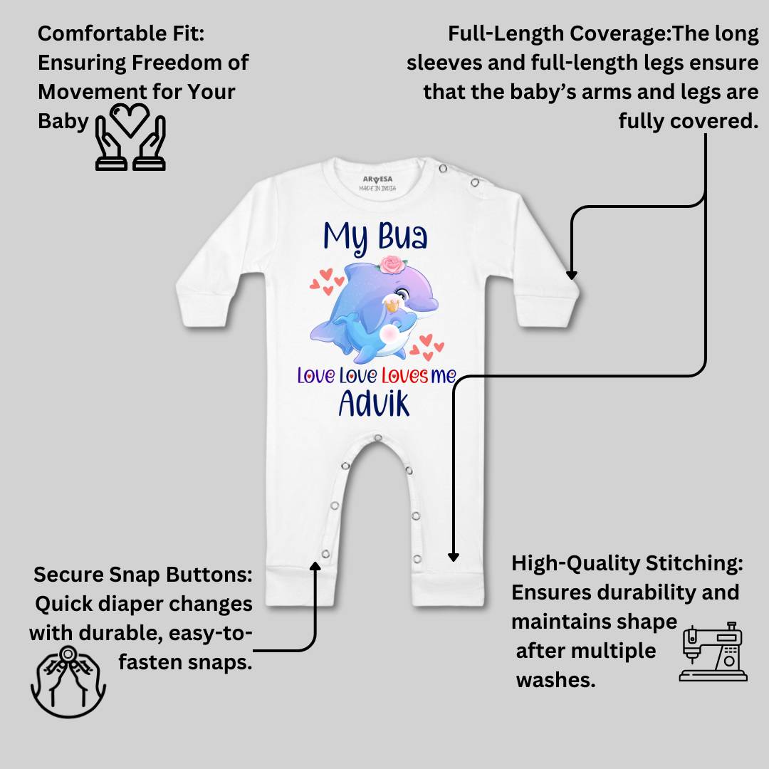 Arvesa My Bua Love Me Baby Boy & Girl Dress