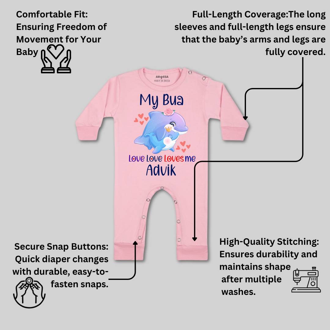 Arvesa My Bua Love Me Baby Boy & Girl Dress
