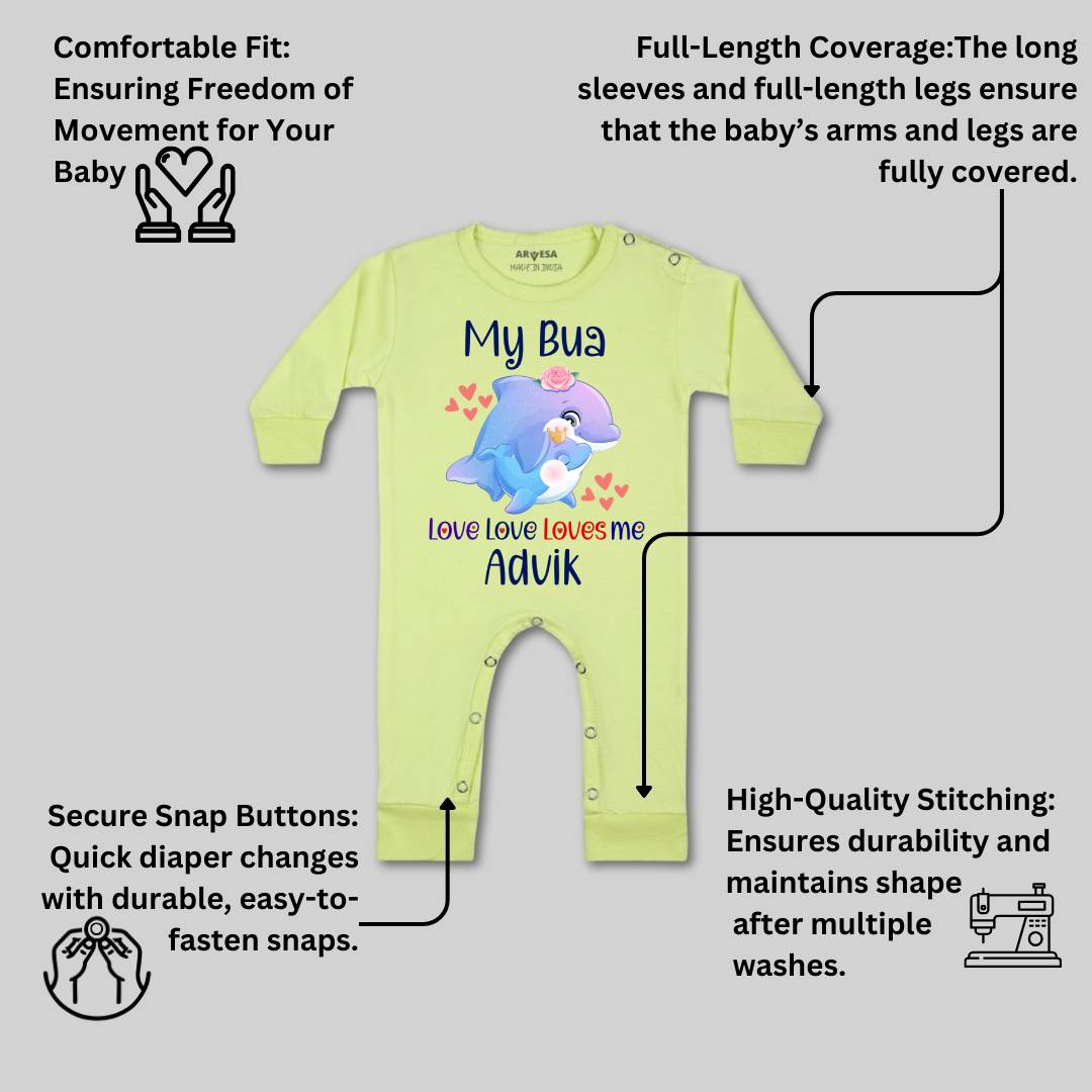 Arvesa My Bua Love Me Baby Boy & Girl Dress