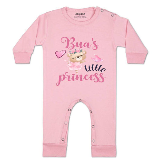 Arvesa Bua Little Princess Design-962 White 0-3 Months Jumpsuit for Baby Boy & Girl dress .