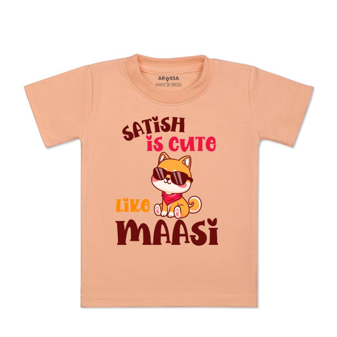 Arvesa Cute Like My Maasi Baby Boy & Girl Dress