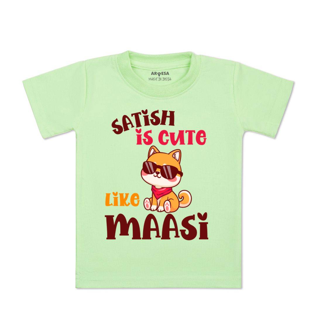 Arvesa Cute Like My Maasi Baby Boy & Girl Dress