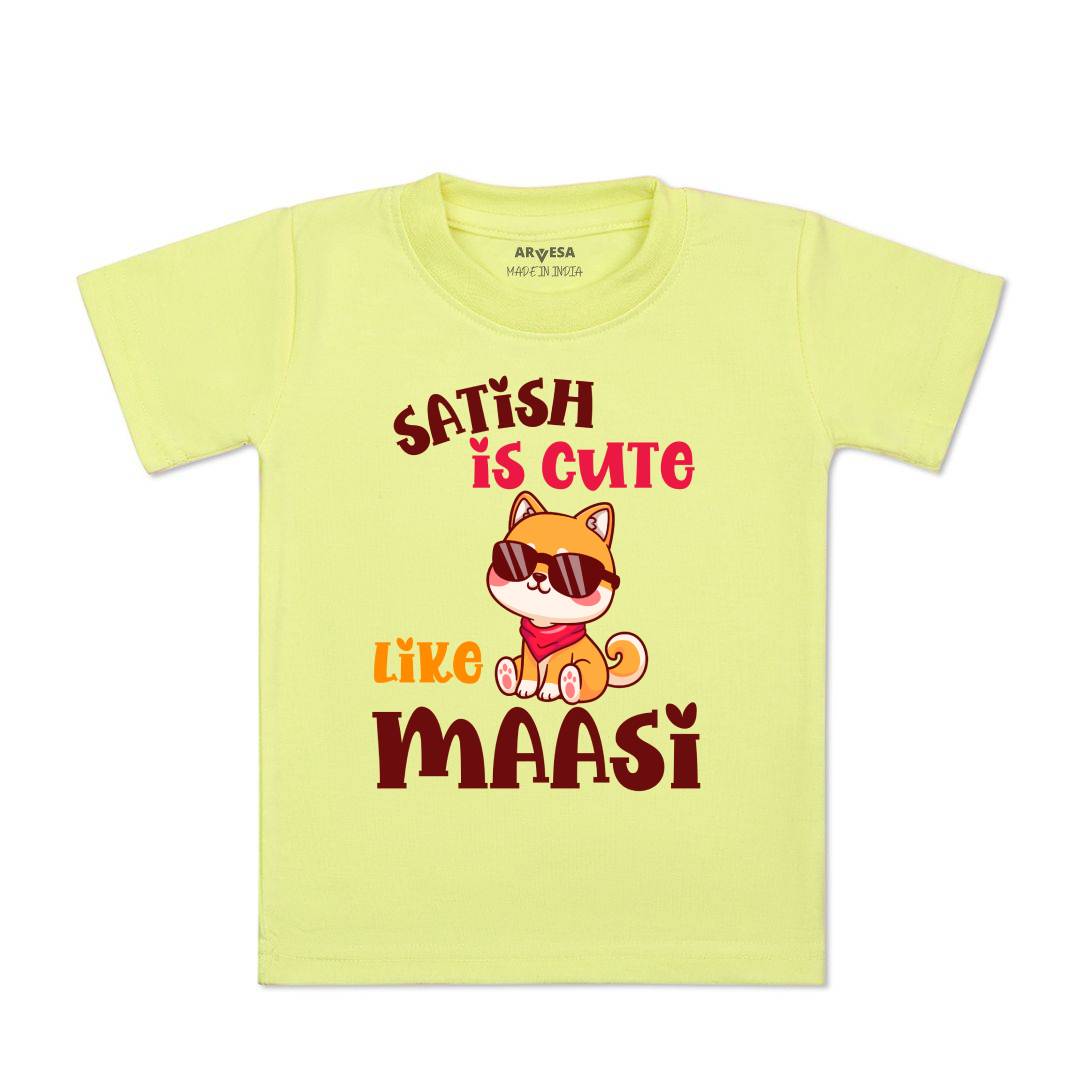 Arvesa Cute Like My Maasi Baby Boy & Girl Dress