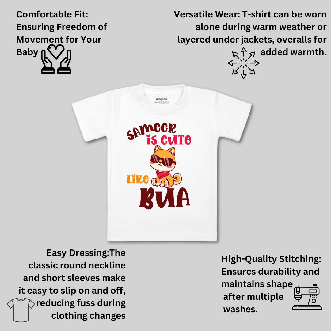 Arvesa Cute Like My Bua Baby Boy & Girl Dress