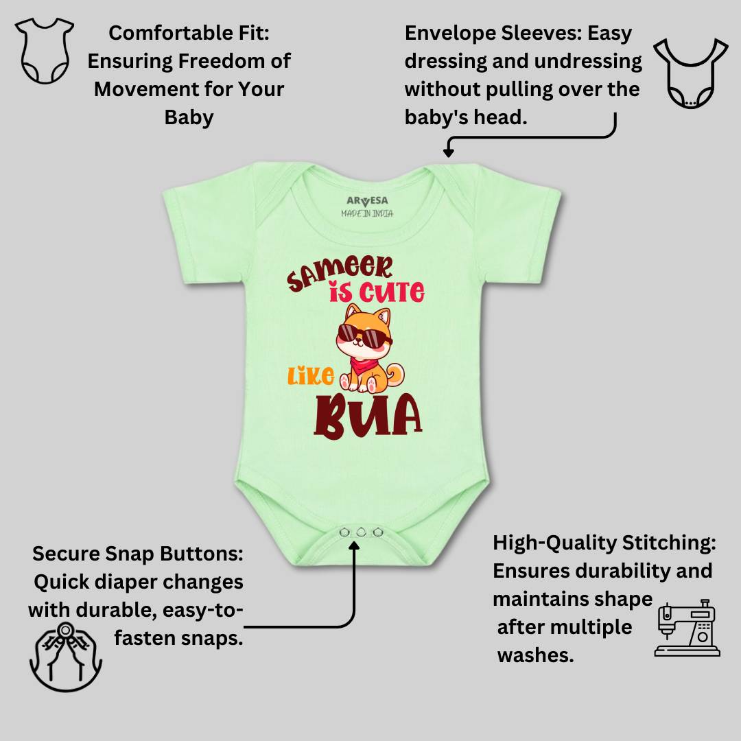 Arvesa Cute Like My Bua Baby Boy & Girl Dress