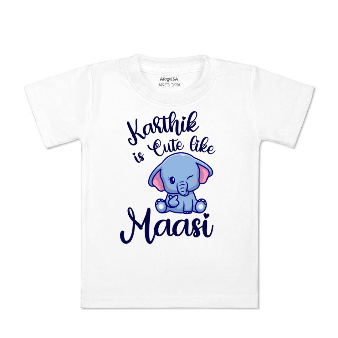 Arvesa Cute Like My Maasi Baby Boy & Girl Dress