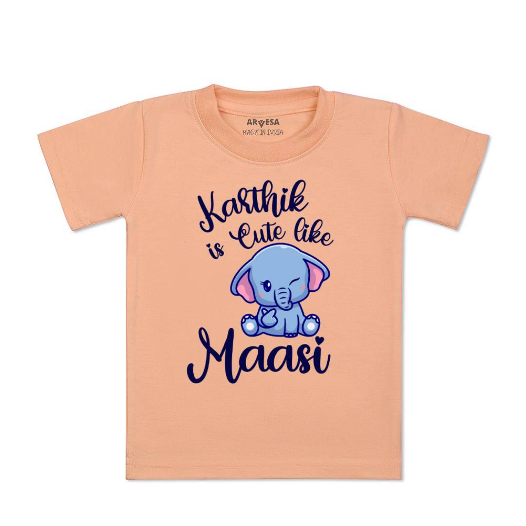 Arvesa Cute Like My Maasi Baby Boy & Girl Dress