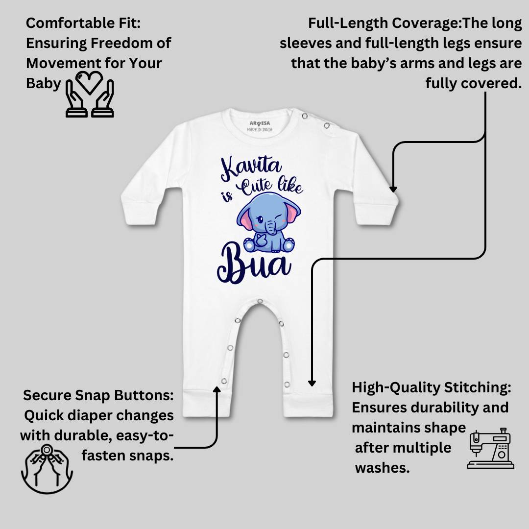 Arvesa Cute Like My Bua Baby Boy & Girl Dress