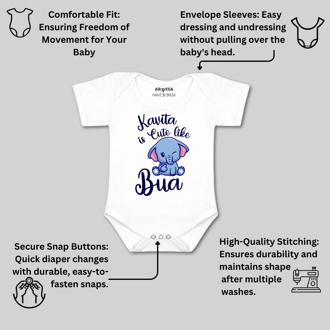 Arvesa Cute Like My Bua Baby Boy & Girl Dress
