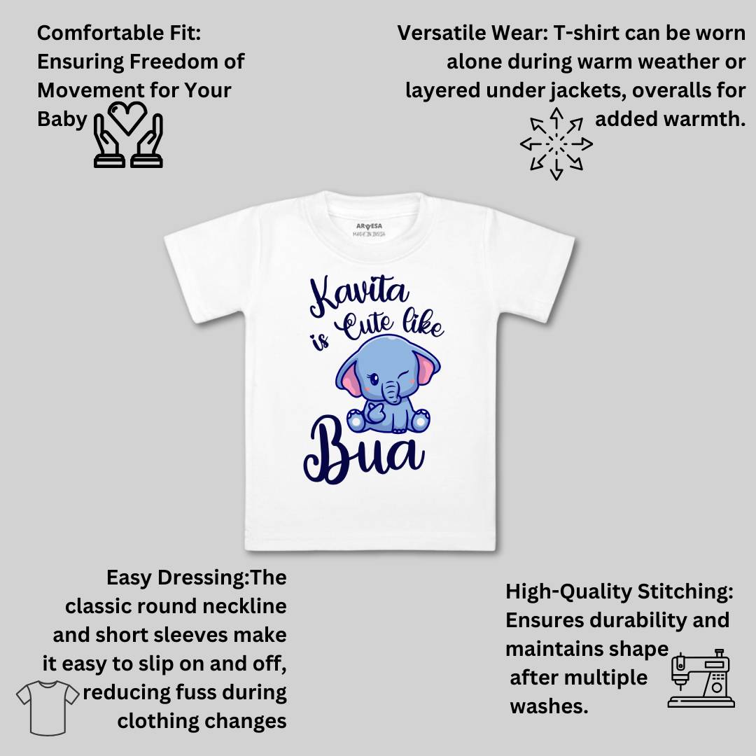 Arvesa Cute Like My Bua Baby Boy & Girl Dress