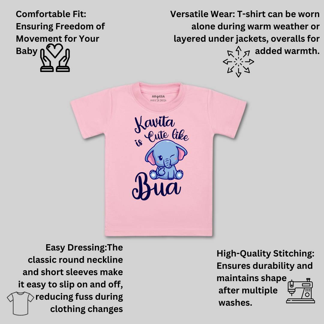 Arvesa Cute Like My Bua Baby Boy & Girl Dress