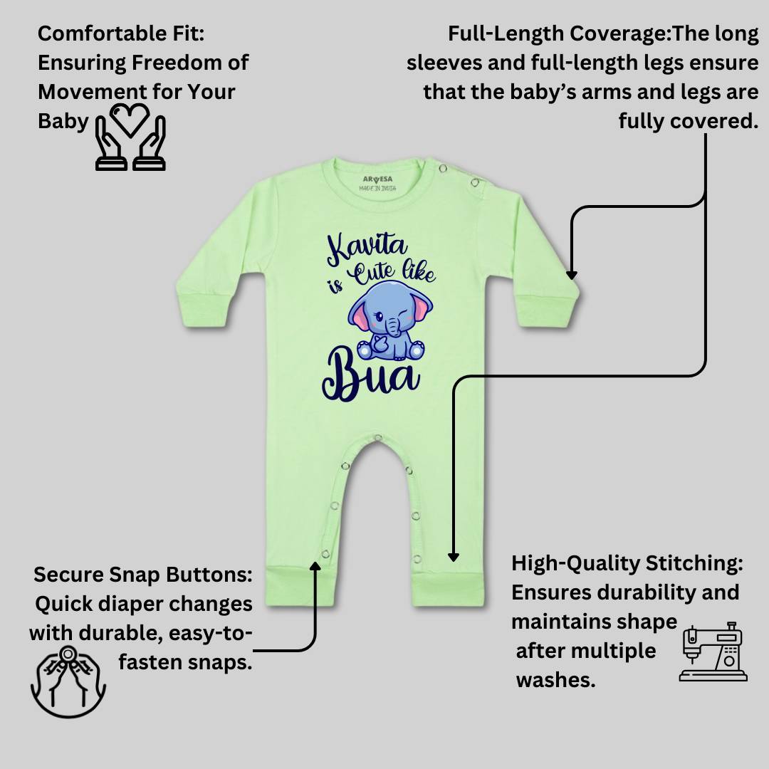 Arvesa Cute Like My Bua Baby Boy & Girl Dress