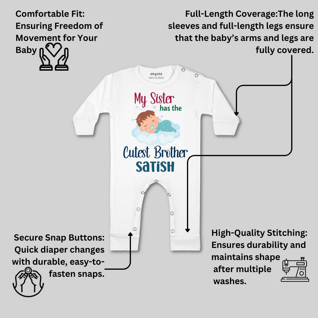 Arvesa Cutest Brother Baby Boy & Girl Dress