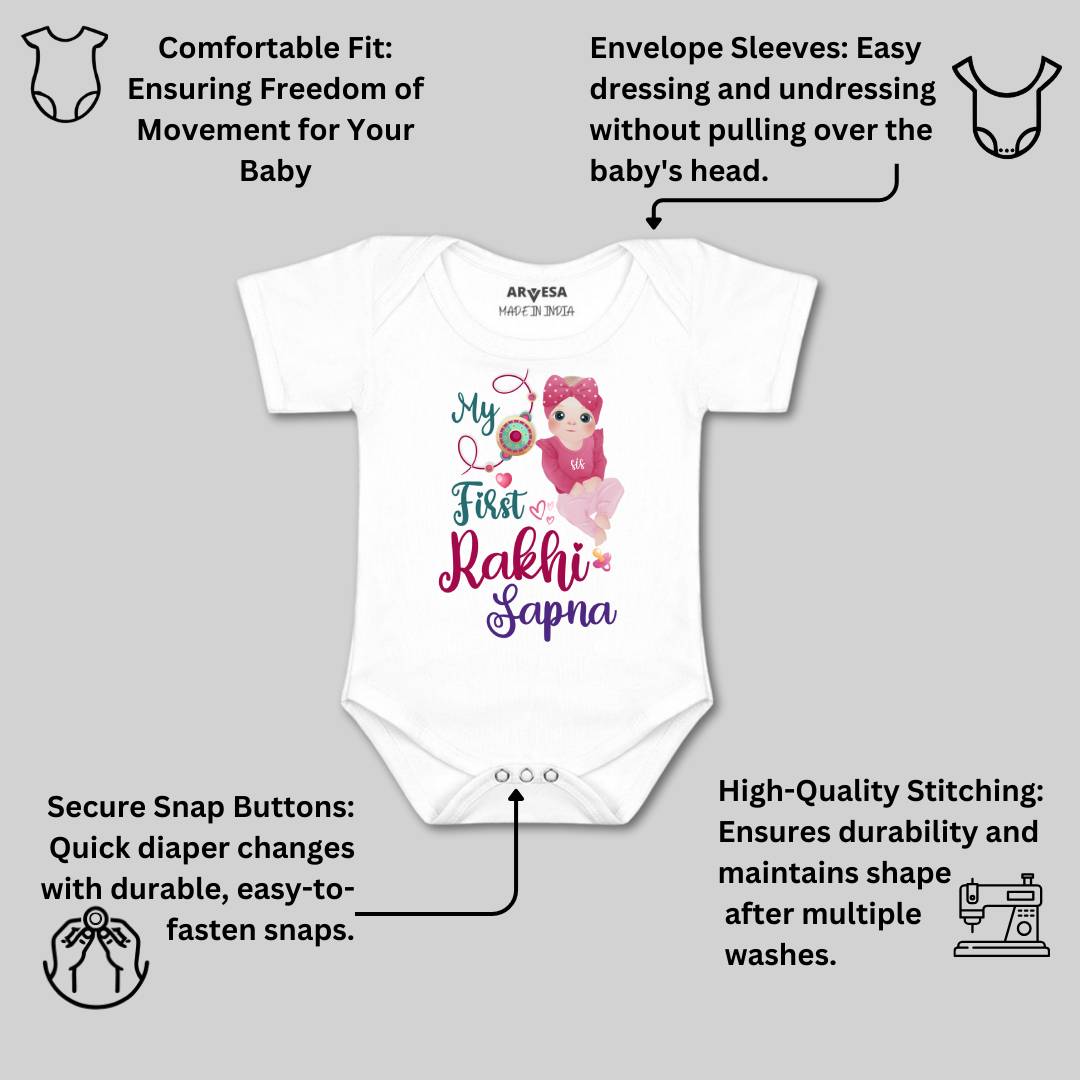 Arvesa My First Rakhi  Baby Boy & Girl Dress