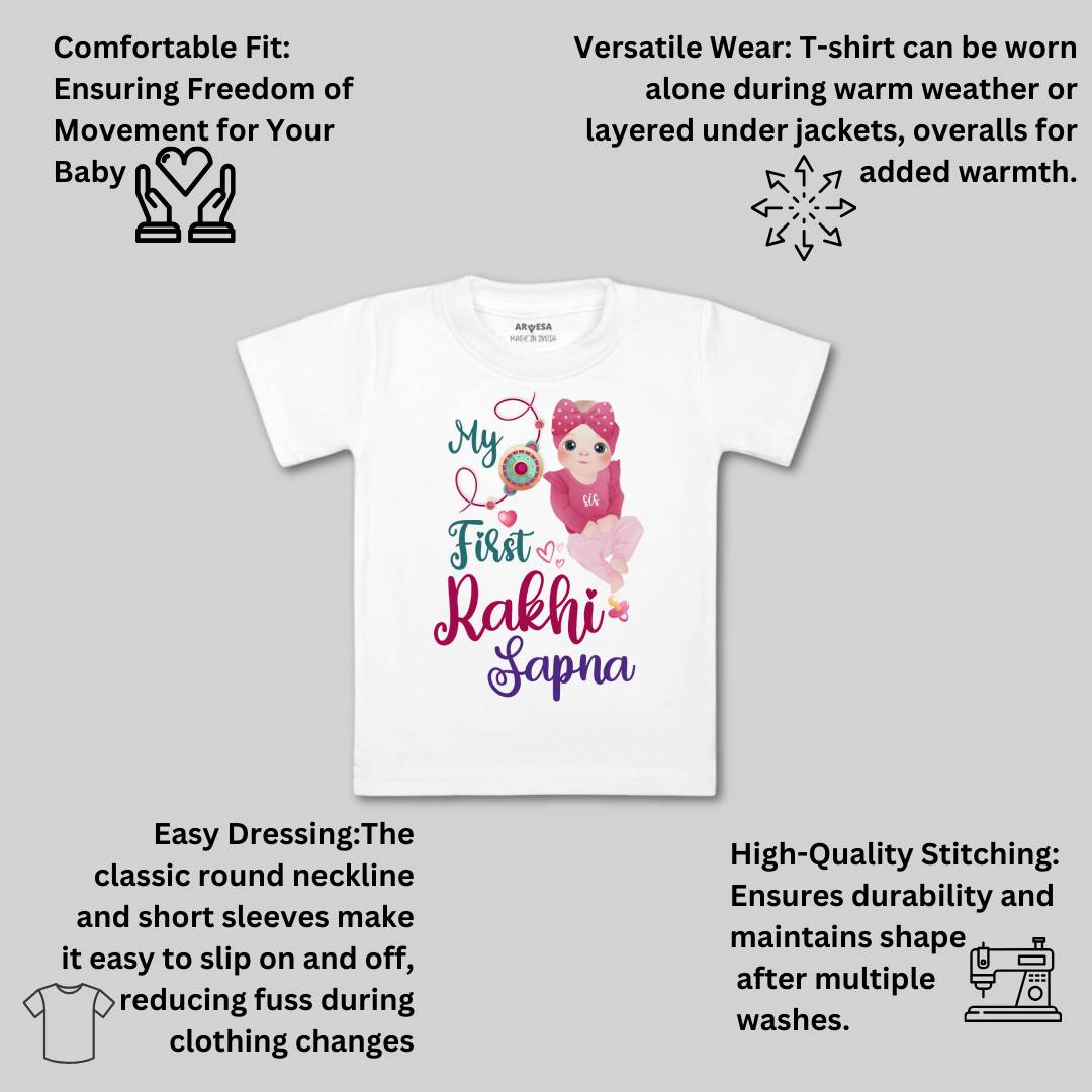 Arvesa My First Rakhi  Baby Boy & Girl Dress