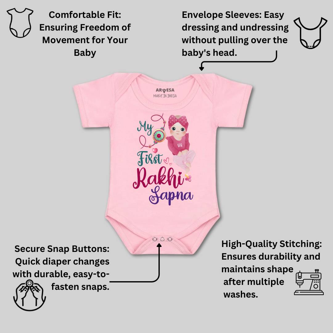 Arvesa My First Rakhi  Baby Boy & Girl Dress