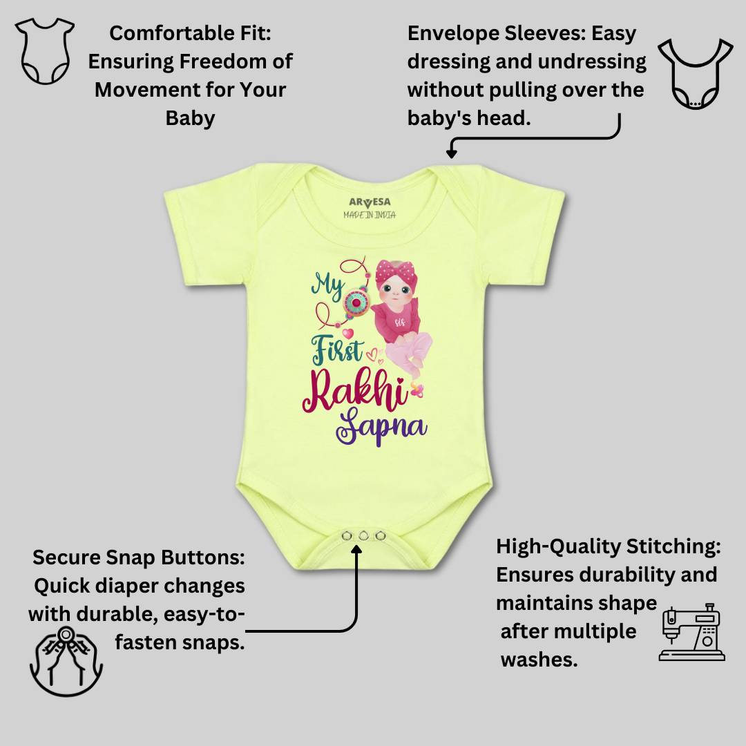 Arvesa My First Rakhi  Baby Boy & Girl Dress