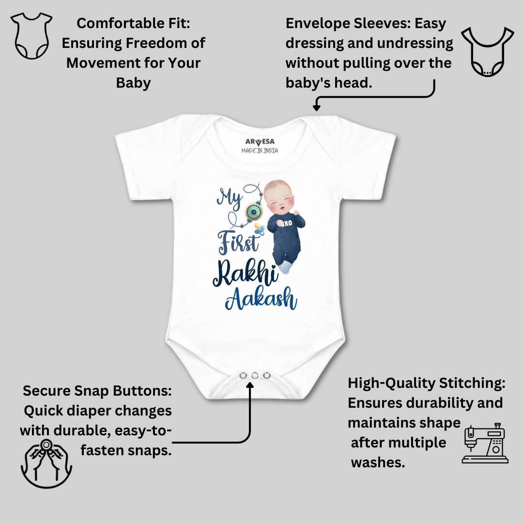 Arvesa My First Rakhi  Baby Boy & Girl Dress