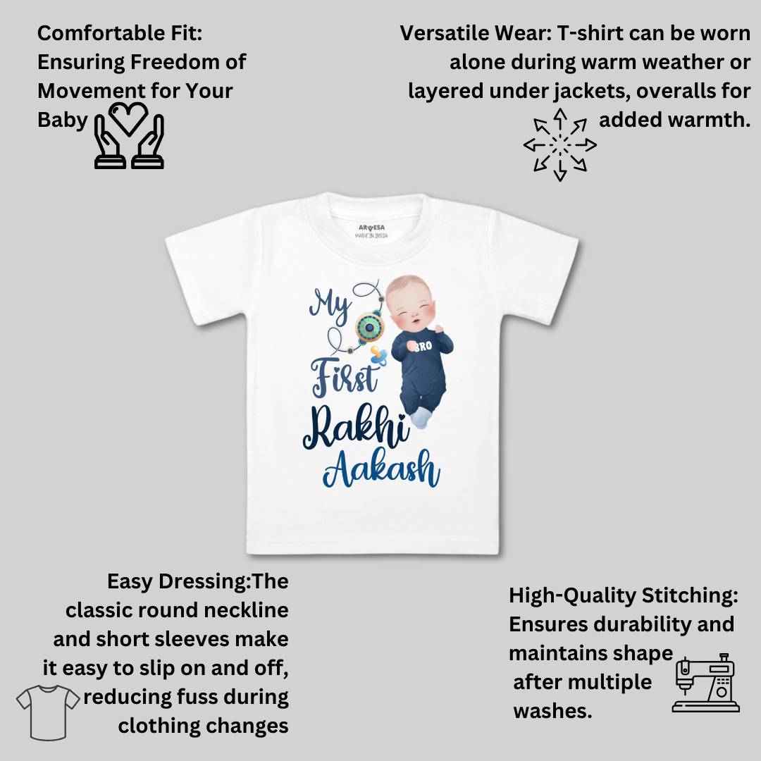 Arvesa My First Rakhi  Baby Boy & Girl Dress