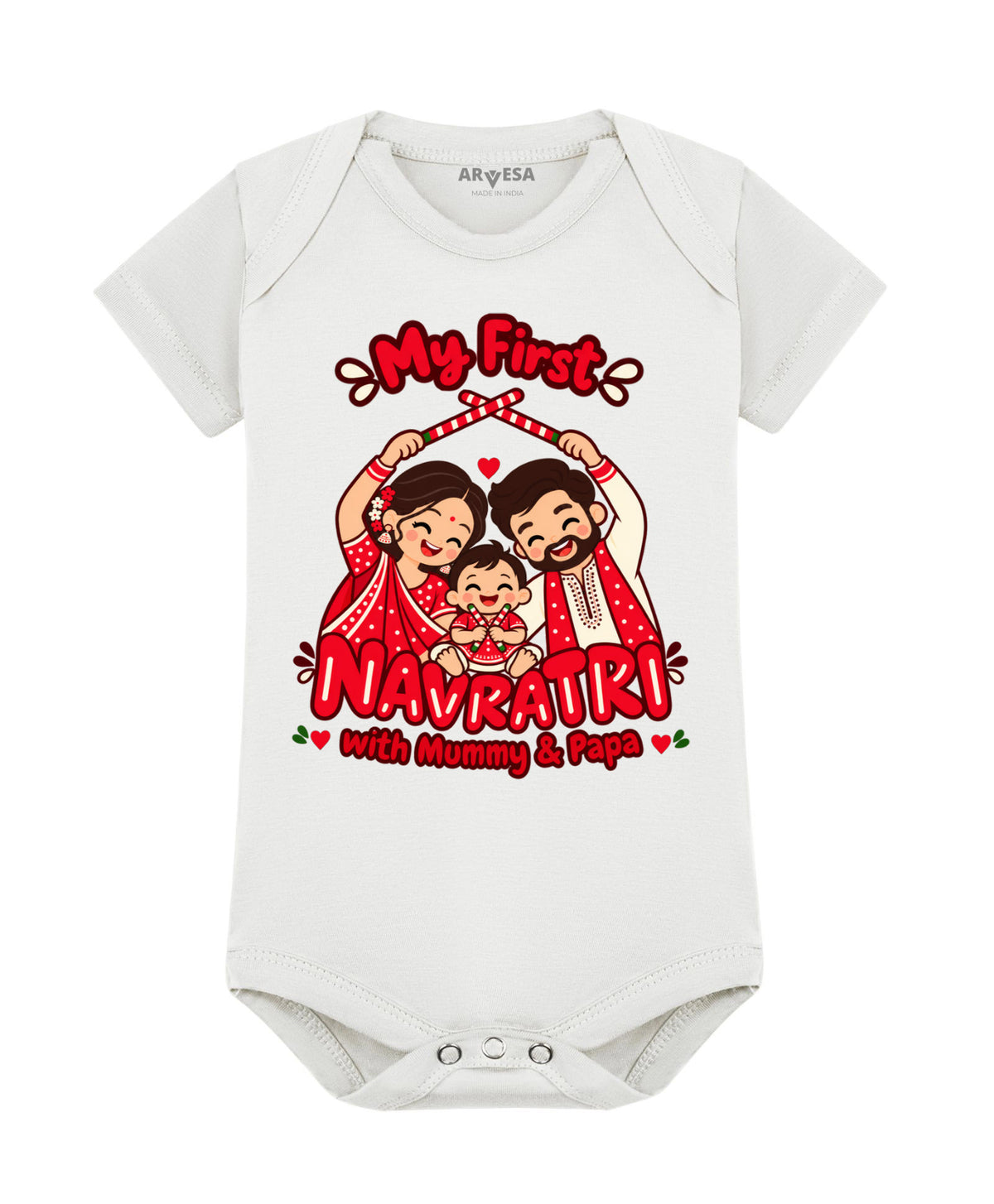 No | My First Navratri with Mummy & Papa - Romper