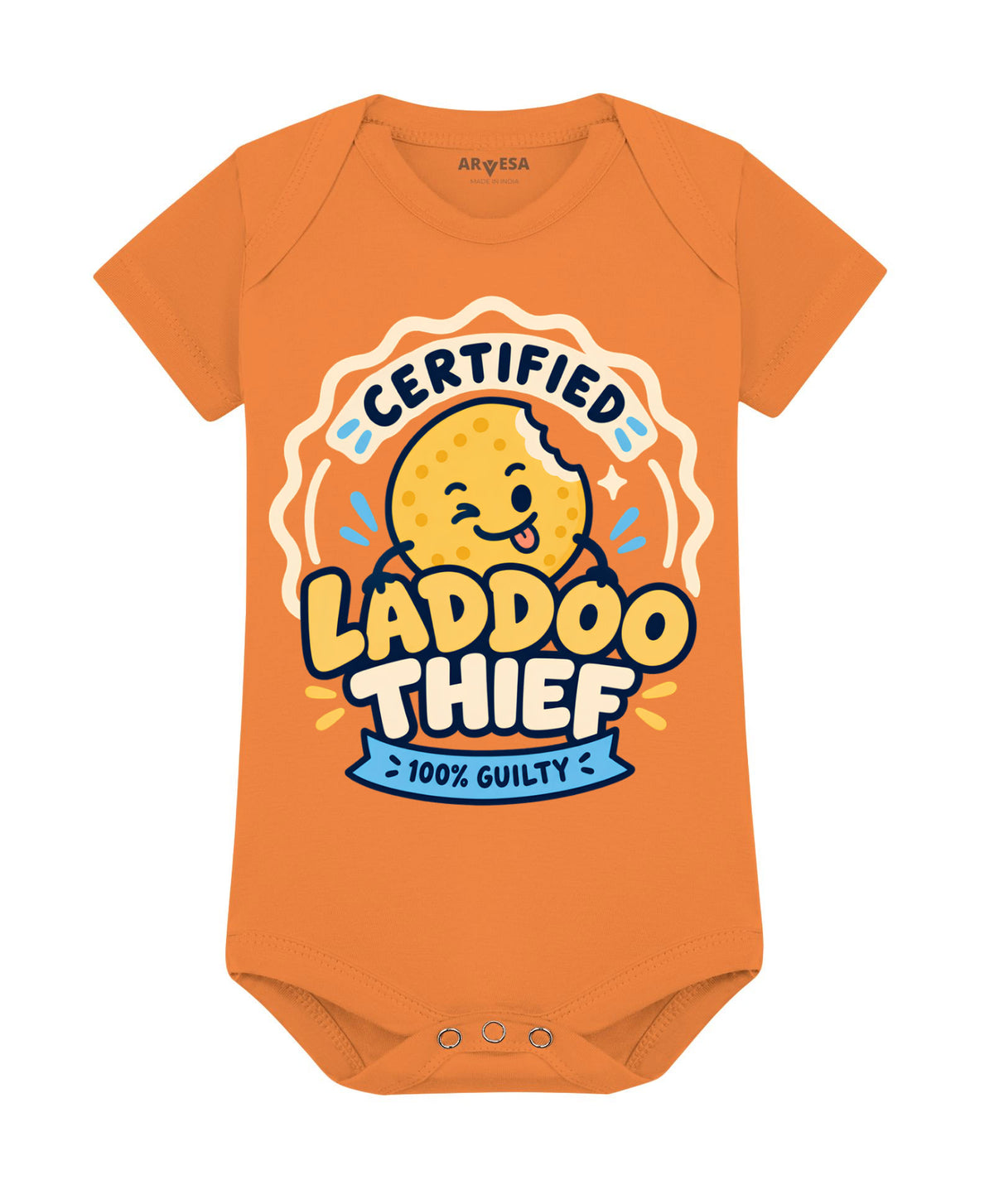 Certified Laddoo Thief 100% Guilty Diwali - Romper