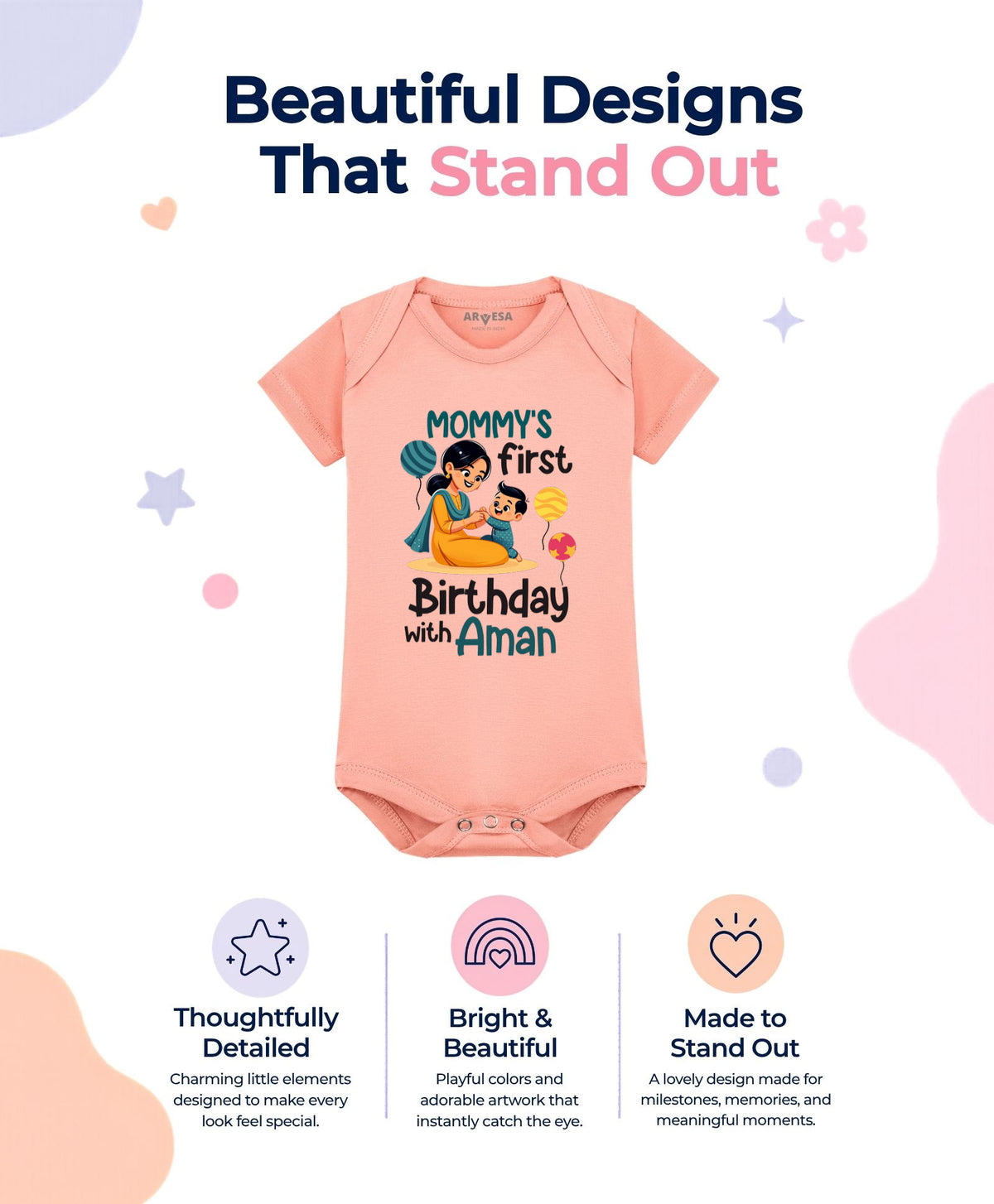 Yes | Mommy First Birthday With Me Mom Birthday - Romper