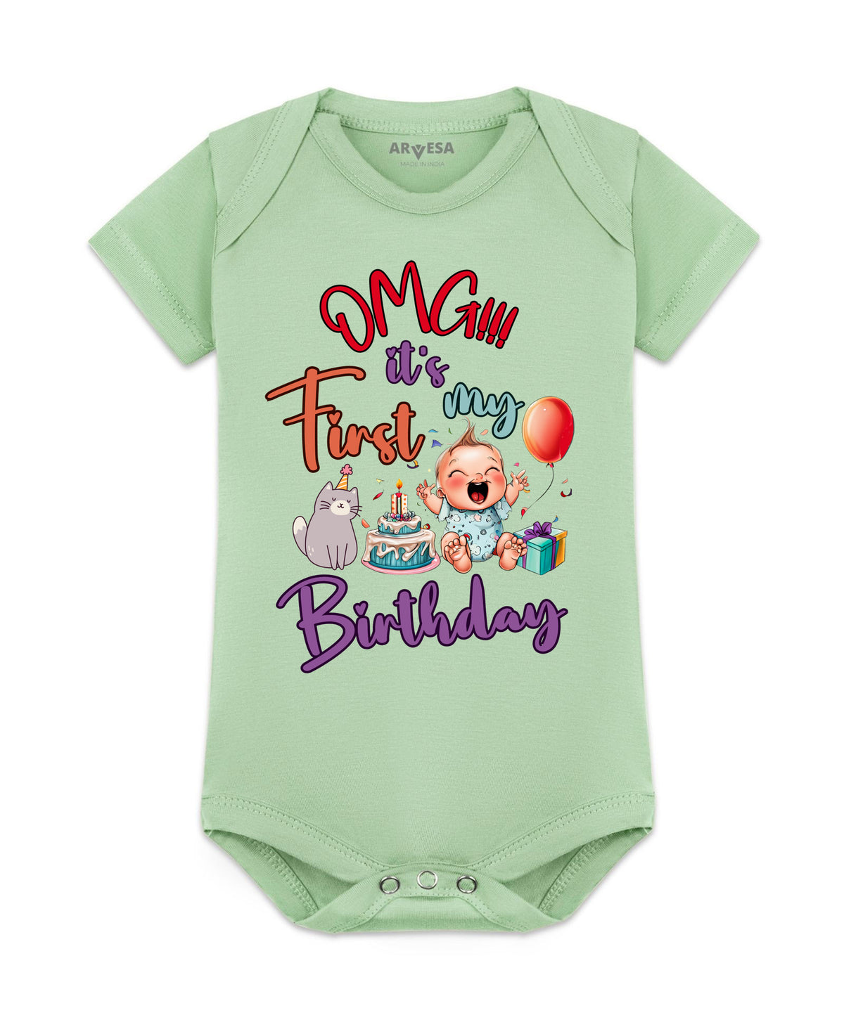 No | One Year Birthday - Romper