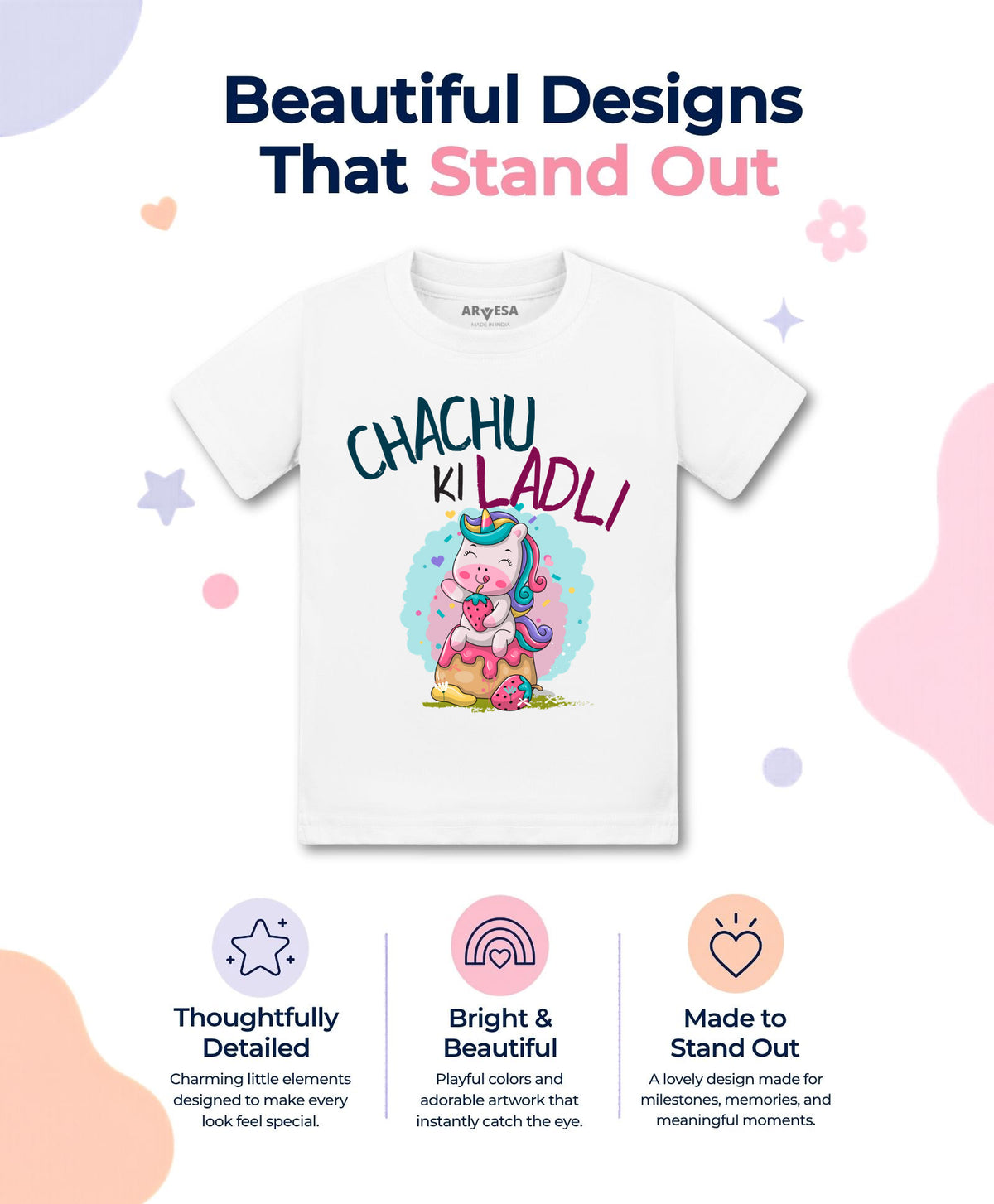 No | Chachu Ki Ladli - T-shirt