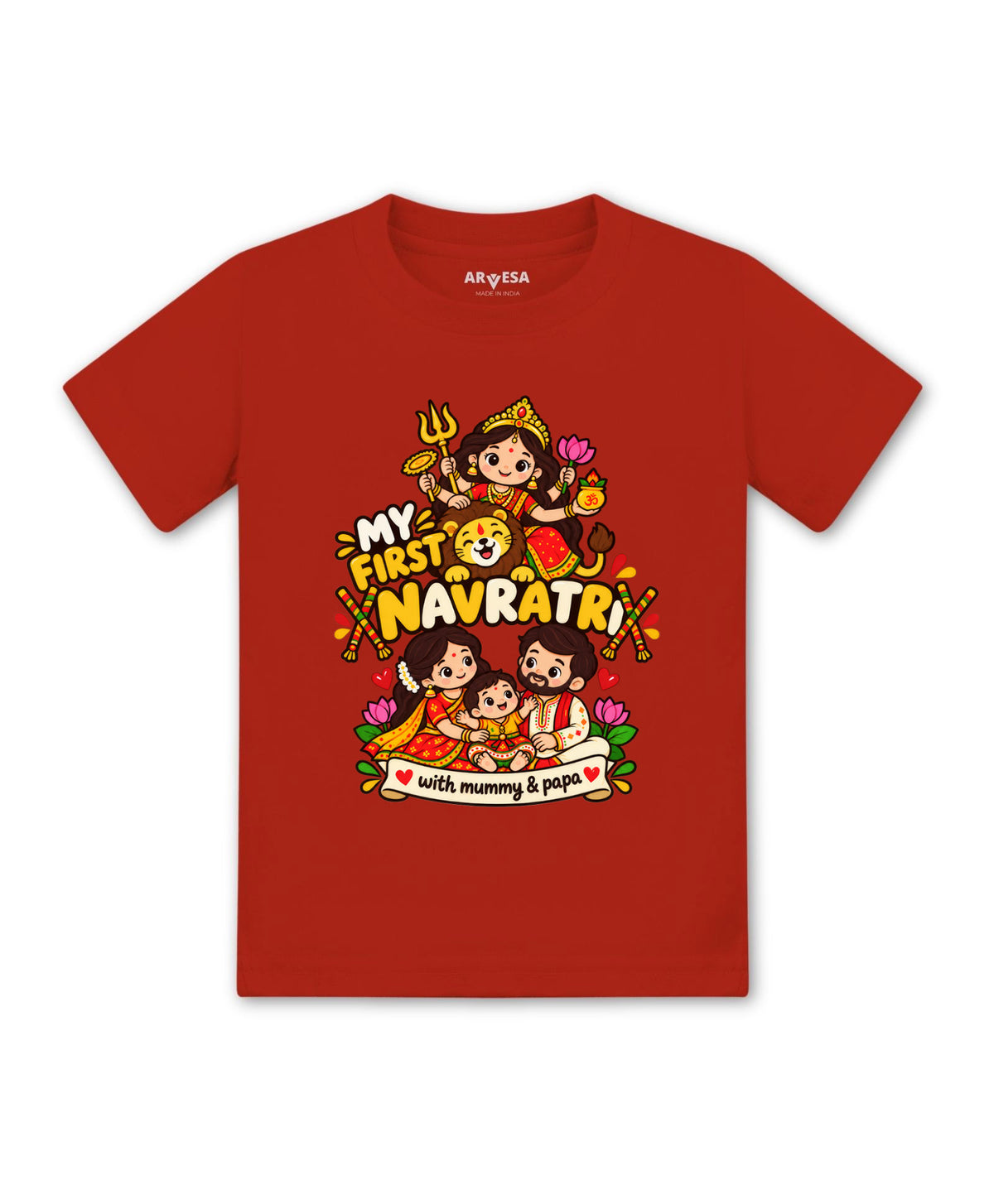 No | My First Navratri with Mummy & Papa - T-shirt