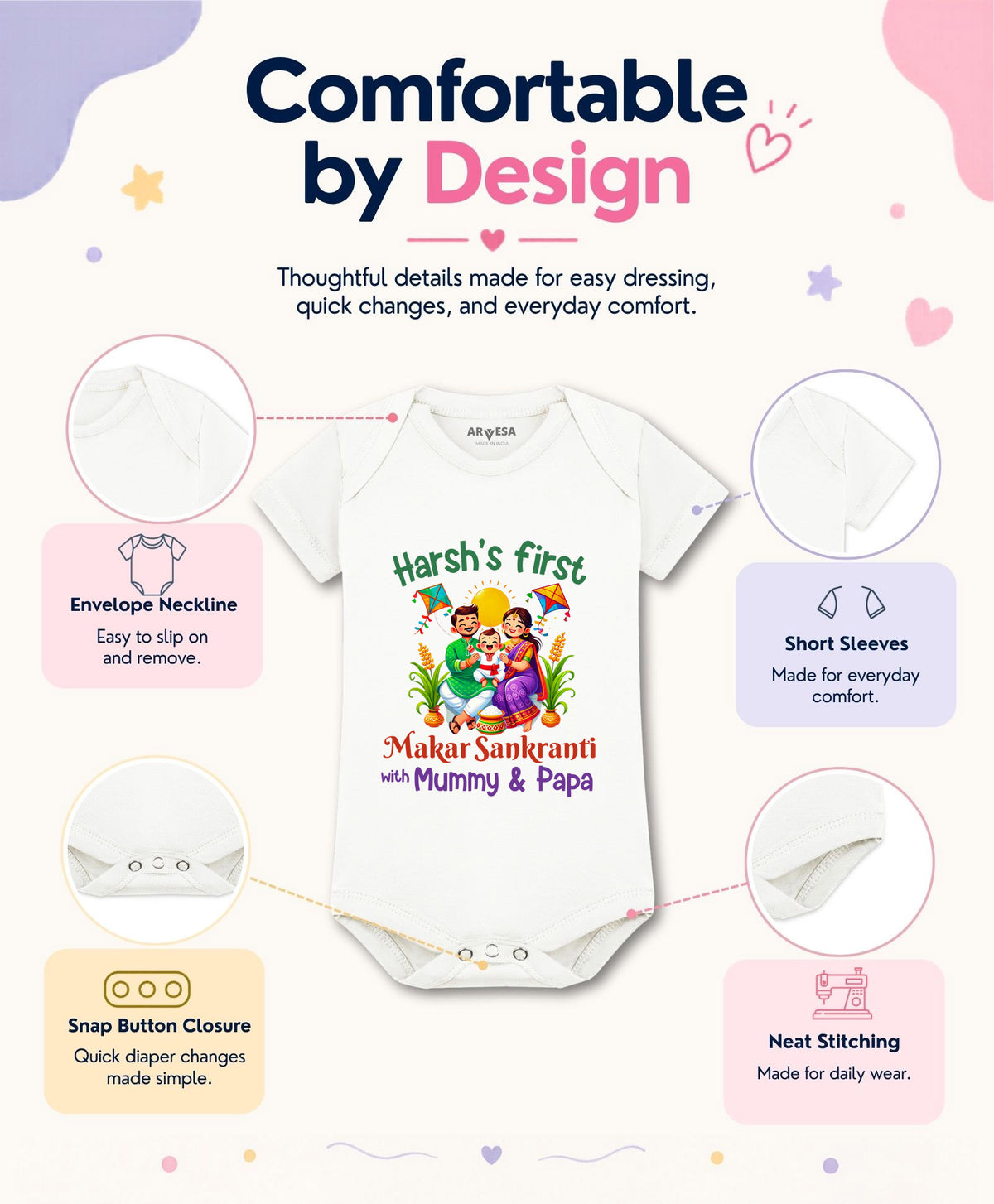 Yes | My First Makar sankranti - Romper