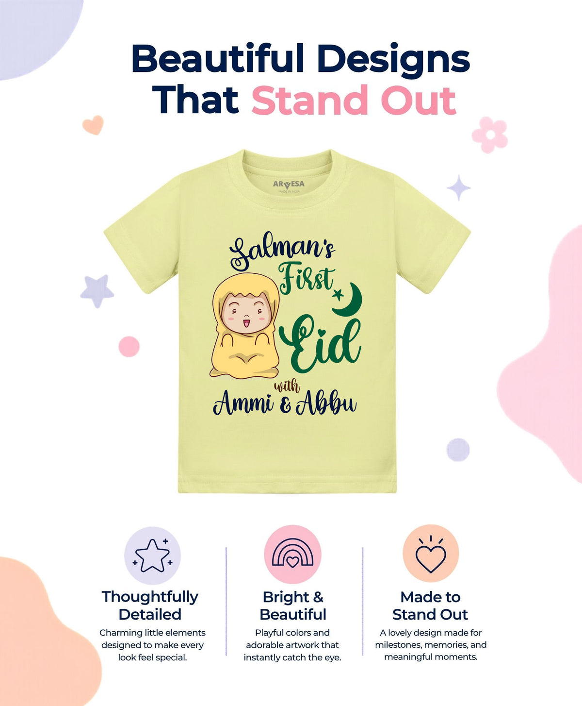 Yes | My First Eid - T-shirt