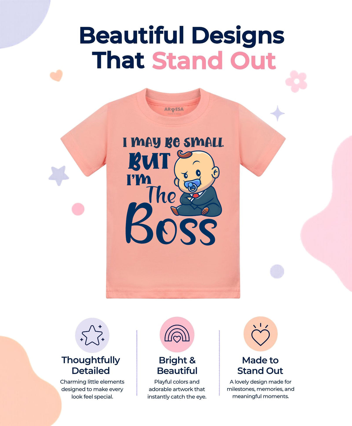 No | I may Be Small But I am Boss Quirky - T-shirt